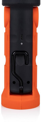 bouwlamp oplaadbaar 10W 1000 lm 6500K staal oranje
