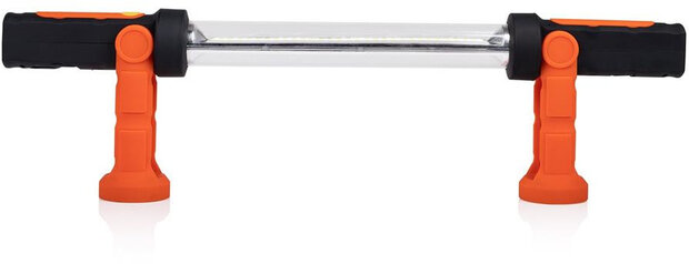 bouwlamp oplaadbaar 10W 1000 lm 6500K staal oranje