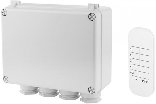 schakelkast SH4-99652 400W 220V wit 4-delig