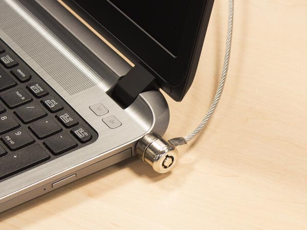 laptopslot EW1242 1,5 meter staal zilver 3-delig