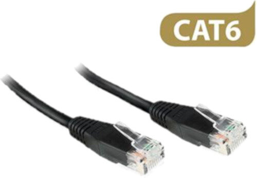 netwerkkabel UTP Cat6 RJ45 5 meter koper zwart