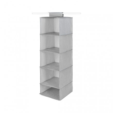 organizer Boston 5-vaks 105 x 30 x 30 cm PP grijs