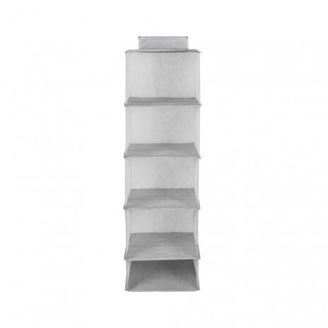organizer Boston 5-vaks 105 x 30 x 30 cm PP grijs