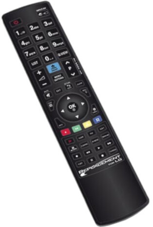 tv-afstandsbediening LG batterij zwart
