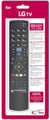 tv-afstandsbediening LG batterij zwart