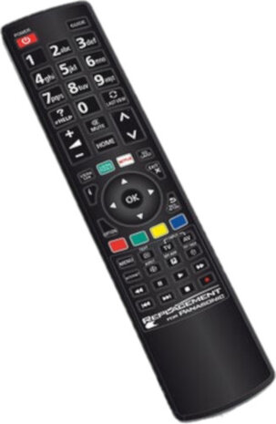 tv-afstandsbediening Panasonic batterij zwart