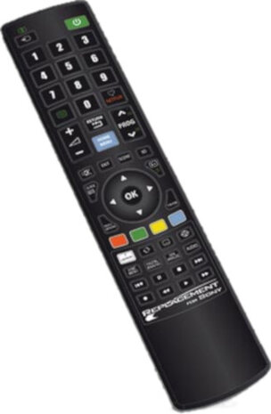 tv-afstandsbediening Sony batterij zwart
