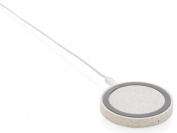 oplader draadloos 5W 8 x 9,5 cm ABS bruin 2-delig