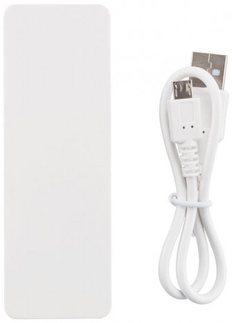 powerbank 2500 mAh 10,7 cm wit
