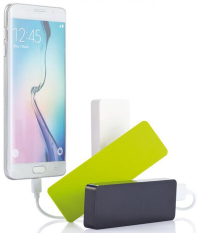 powerbank 2500 mAh 10,7 cm wit