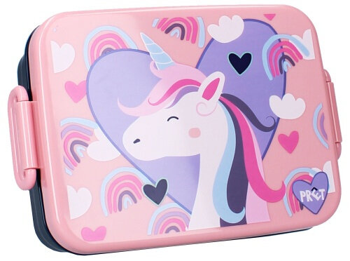 lunchbox Eat Drink Repeat eenhoorn 16 x 13 x 5 cm PP roze