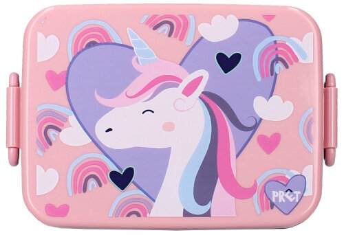 lunchbox Eat Drink Repeat eenhoorn 16 x 13 x 5 cm PP roze