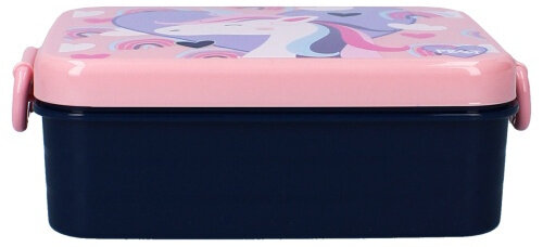 lunchbox Eat Drink Repeat eenhoorn 16 x 13 x 5 cm PP roze