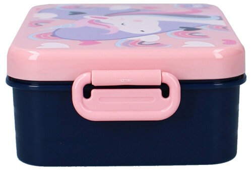 lunchbox Eat Drink Repeat eenhoorn 16 x 13 x 5 cm PP roze