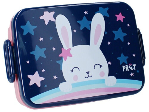 lunchbox Eat Drink Repeat konijn 16 x 13 x 5 cm PP navy