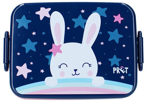 lunchbox Eat Drink Repeat konijn 16 x 13 x 5 cm PP navy
