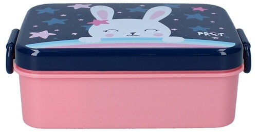 lunchbox Eat Drink Repeat konijn 16 x 13 x 5 cm PP navy