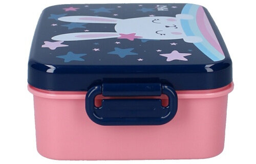lunchbox Eat Drink Repeat konijn 16 x 13 x 5 cm PP navy