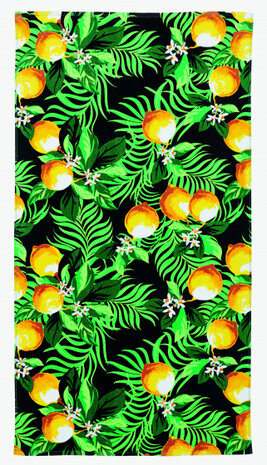 strandlaken Sciacca 90 x 170 cm katoen zwart