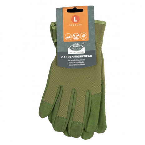 tuinwerkhandschoenen polyester groen maat L