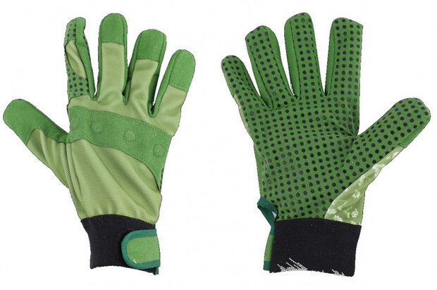 tuinhandschoenen grip microvezel groen maat L