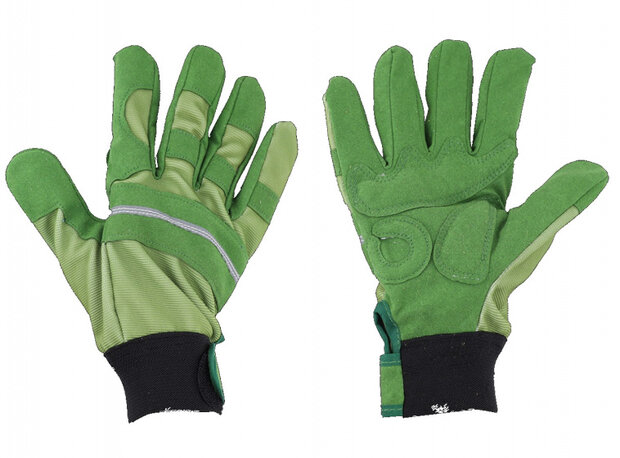 tuinhandschoenen gevoerd microvezel groen maat L