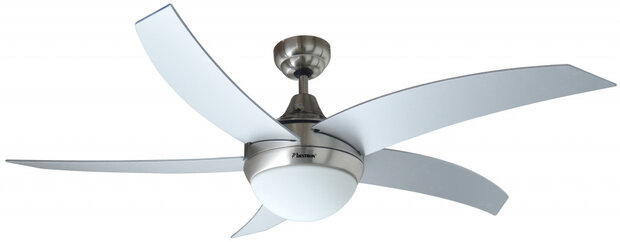 plafondventilator 132 cm controller 3 standen 60W zilver