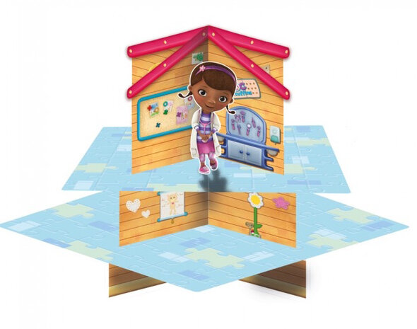 cupcake etag&egrave;re Doc McStuffins 30 cm karton blauw