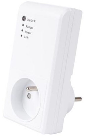 WiFi-tussenstekker penaarde Franse stekker 230V wit