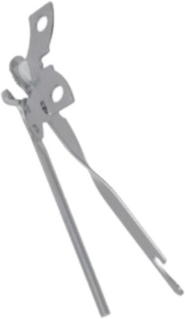 blikopener 22,5 cm staal grijs