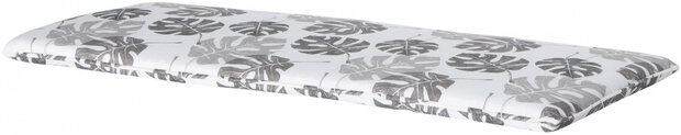 bankkussen Donna 120 x 48 x 5 cm wit/grijs