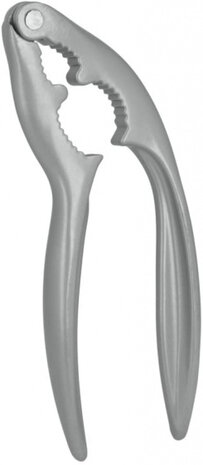 notenkraker Cayman 23 x 10 cm aluminium grijs