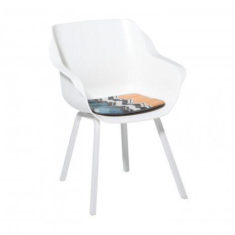 zitkussen Chris Flame 40 x 40 dralon groen/blauw/geel