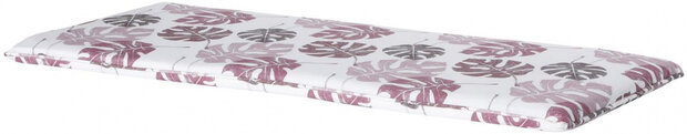 bankkussen Donna 140 x 48 x 5 cm wit/roze