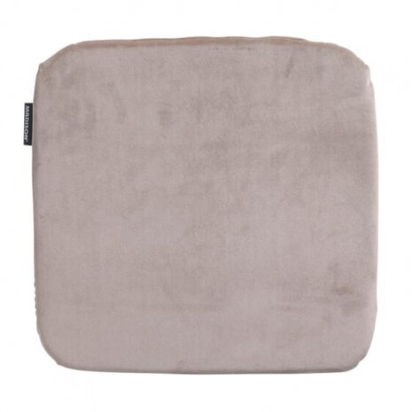 zitkussen Velvet 40 x 40 polykatoen taupe