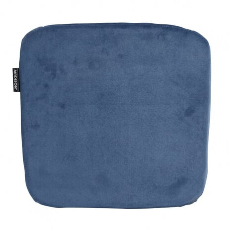 zitkussen Velvet 40 x 40 polykatoen blauw