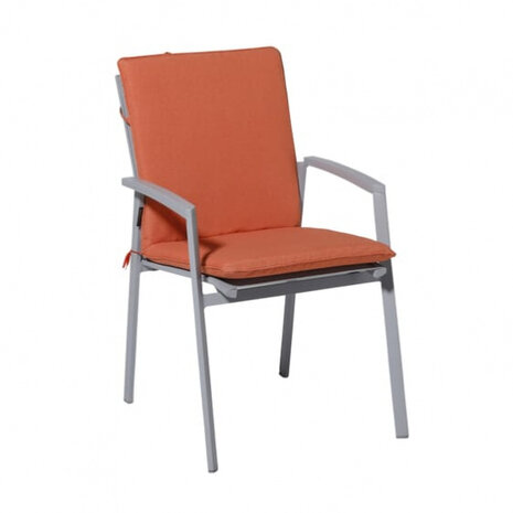 tuinstoelkussen Panama 49 x 97 cm polykatoen oranje