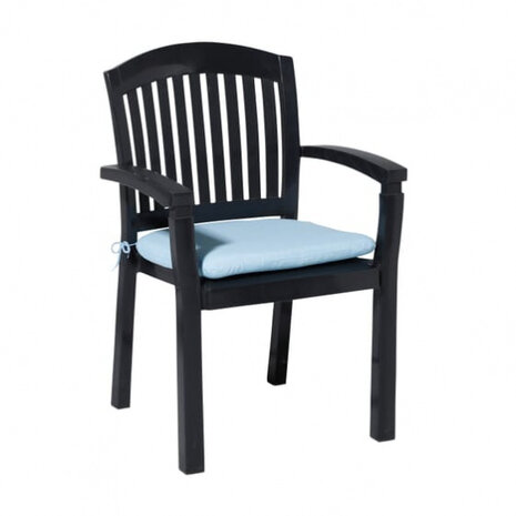 zitkussen Panama Skyway 46 x 46 cm katoen mintblauw