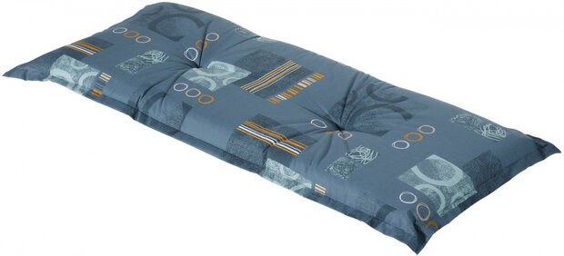 tuinbankkussen Bob 180 x 48 cm polykatoen blauw