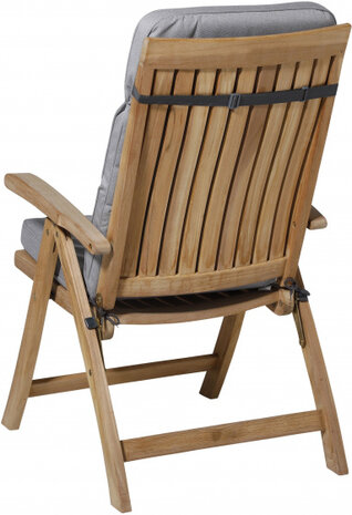 buitenkussen Outdoor Manchester 123 x 50 cm katoen grijs
