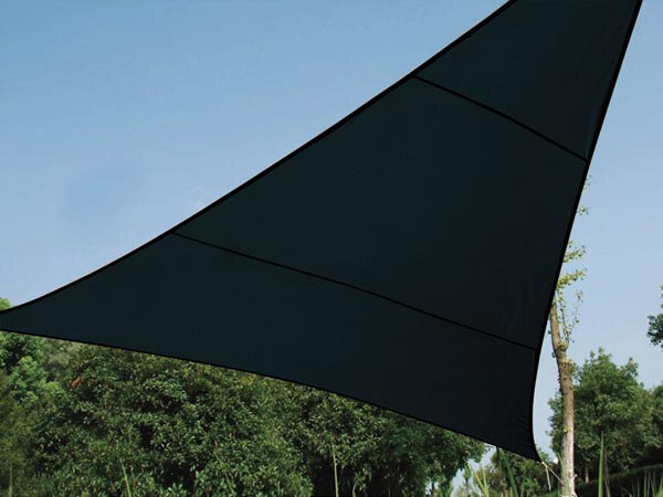schaduwdoek driehoekig 3,6 meter polyester antraciet