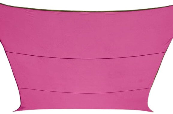 schaduwdoek rechthoek 2 x 3 meter polyester fuchsia