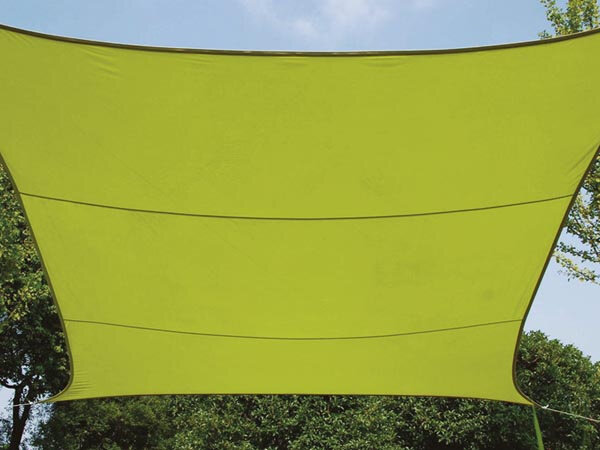 schaduwdoek rechthoekig 2 x 3 meter polyester groen