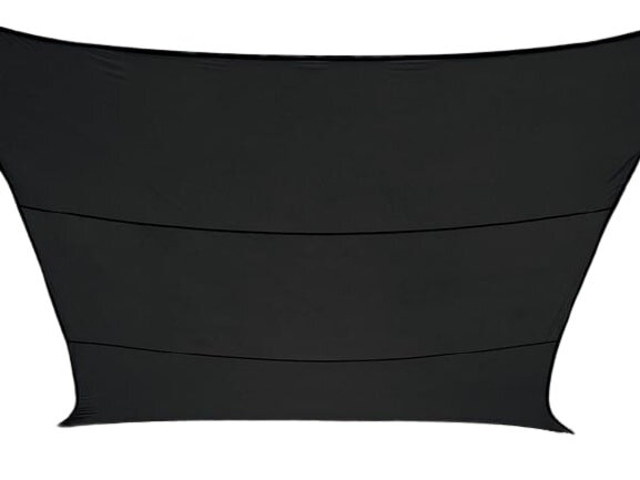 schaduwdoek vierkant 3,6 meter polyester antraciet