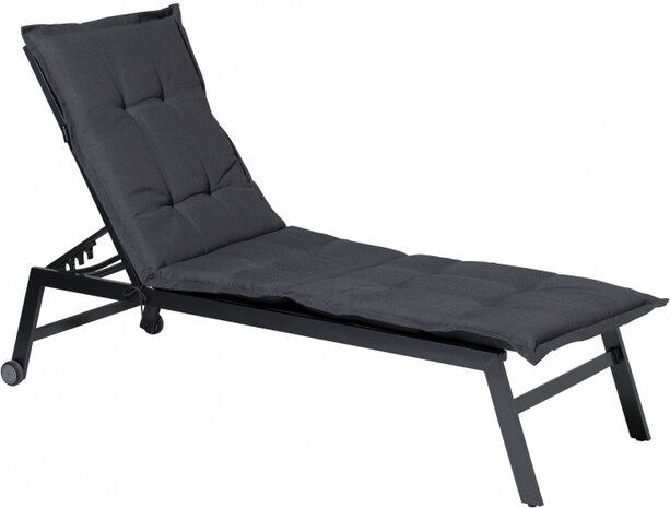 ligbedkussen Panama 60 x 200 cm katoen/polyester grijs