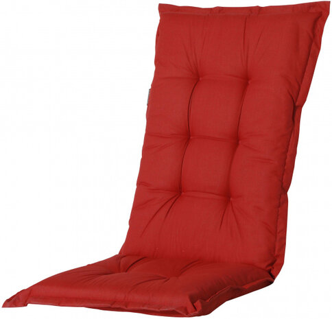 tuinstoelkussen Basic 105 x 50 cm polykatoen rood