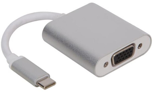 USB-adapter 3.1 type C - VGA vrouwelijk 20 cm wit