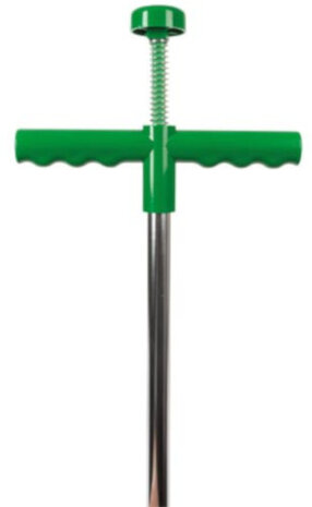 onkruidtrekker 100 x 1,9 cm aluminium zilver/groen
