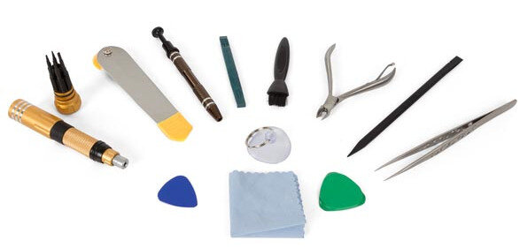 toolset voor smartphone en tablet staal 16-delig