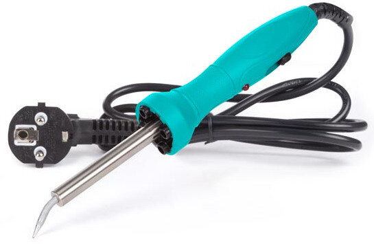 soldeerbout 30 W / 230 VAC 21 cm staal turquoise